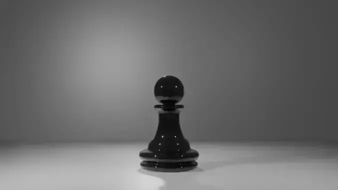 Pawn Black - made in Blender