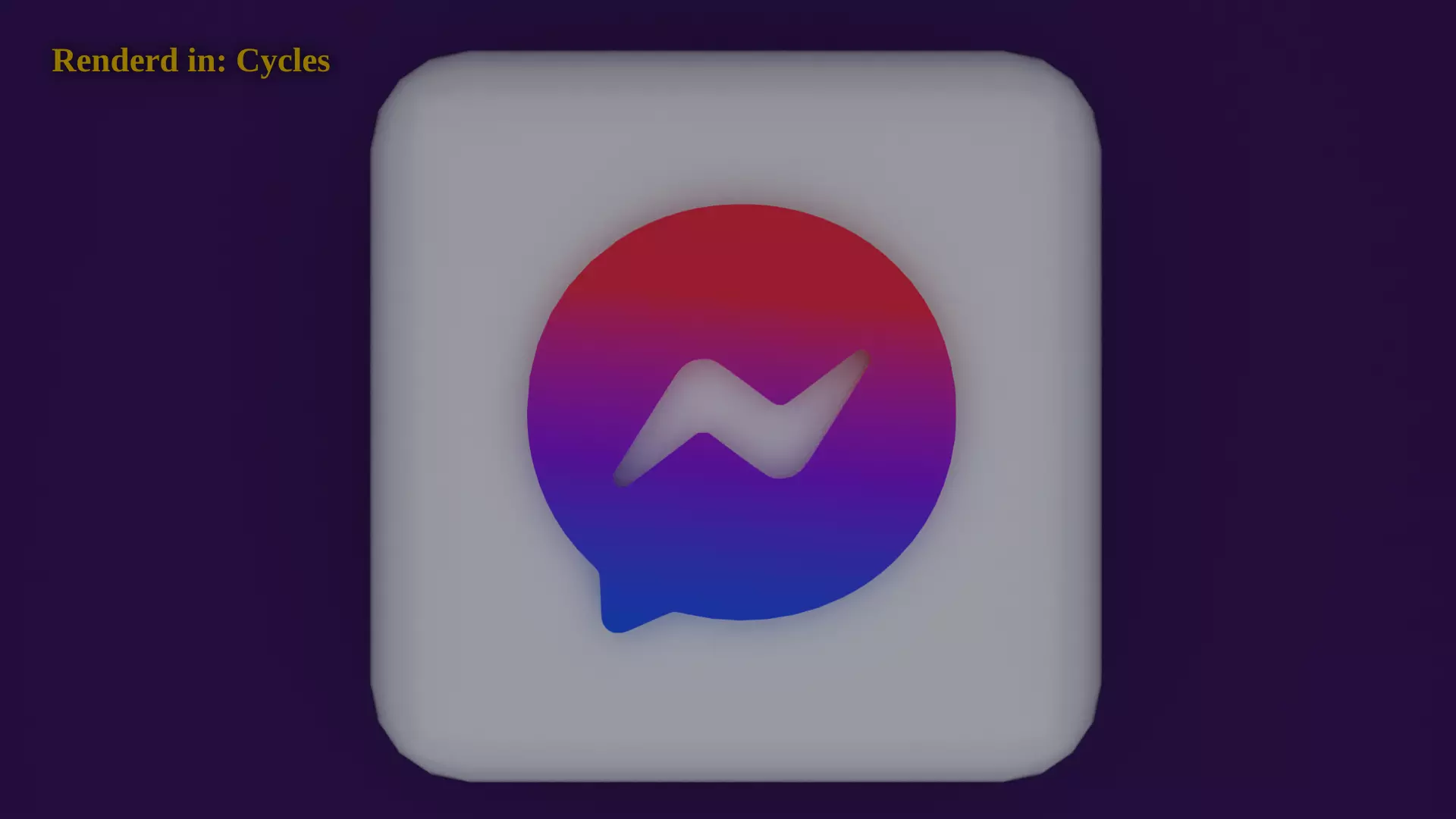 Messanger Icon Emoji Low-poly 3D model_0