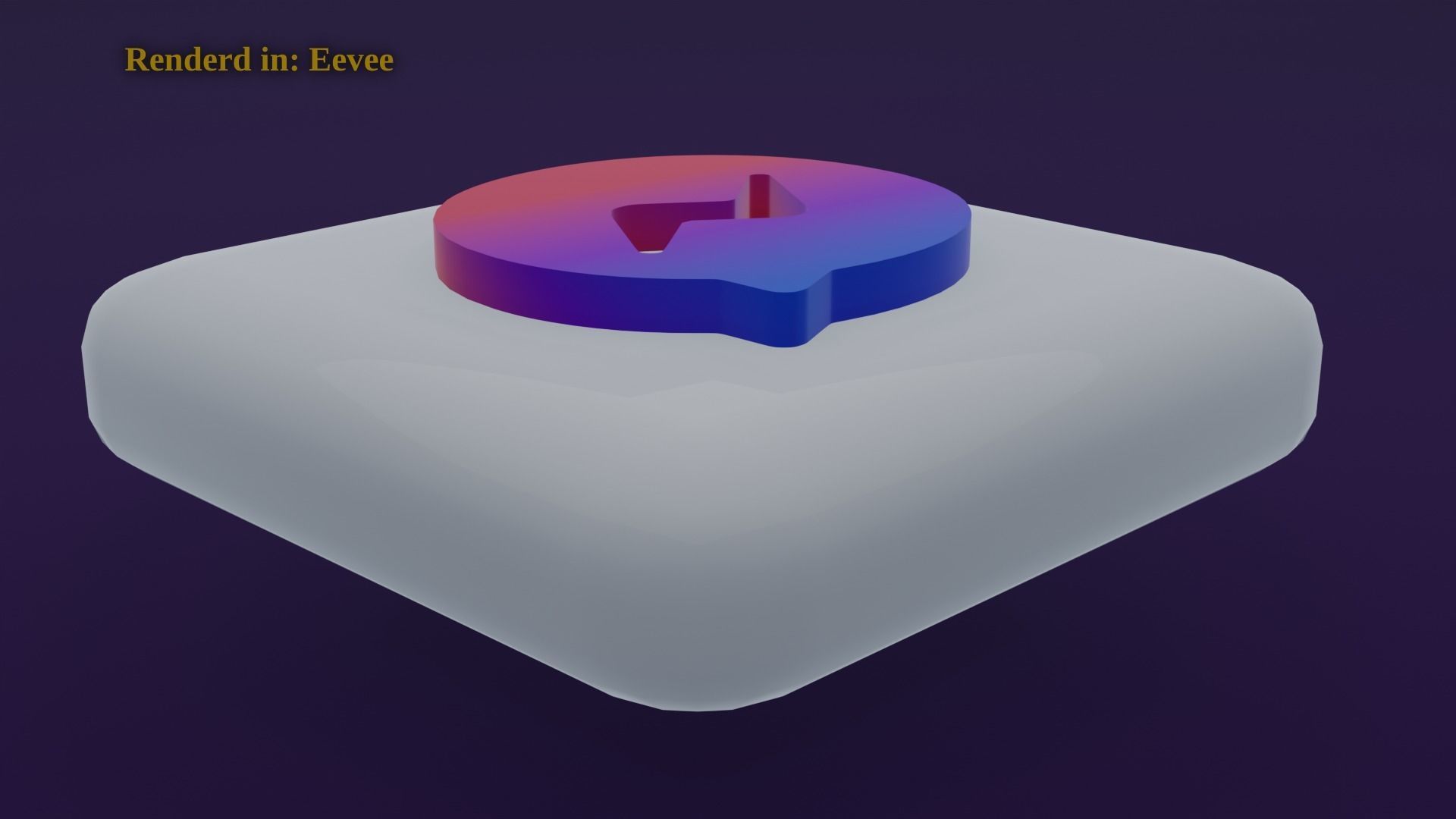 Messanger Icon Emoji Low-poly 3D model_5