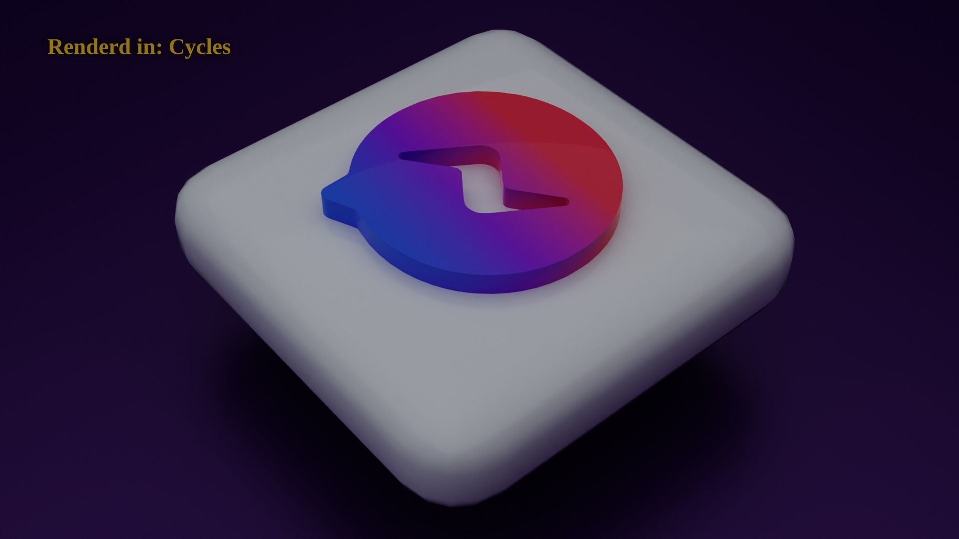 Messanger Icon Emoji Low-poly 3D model_1