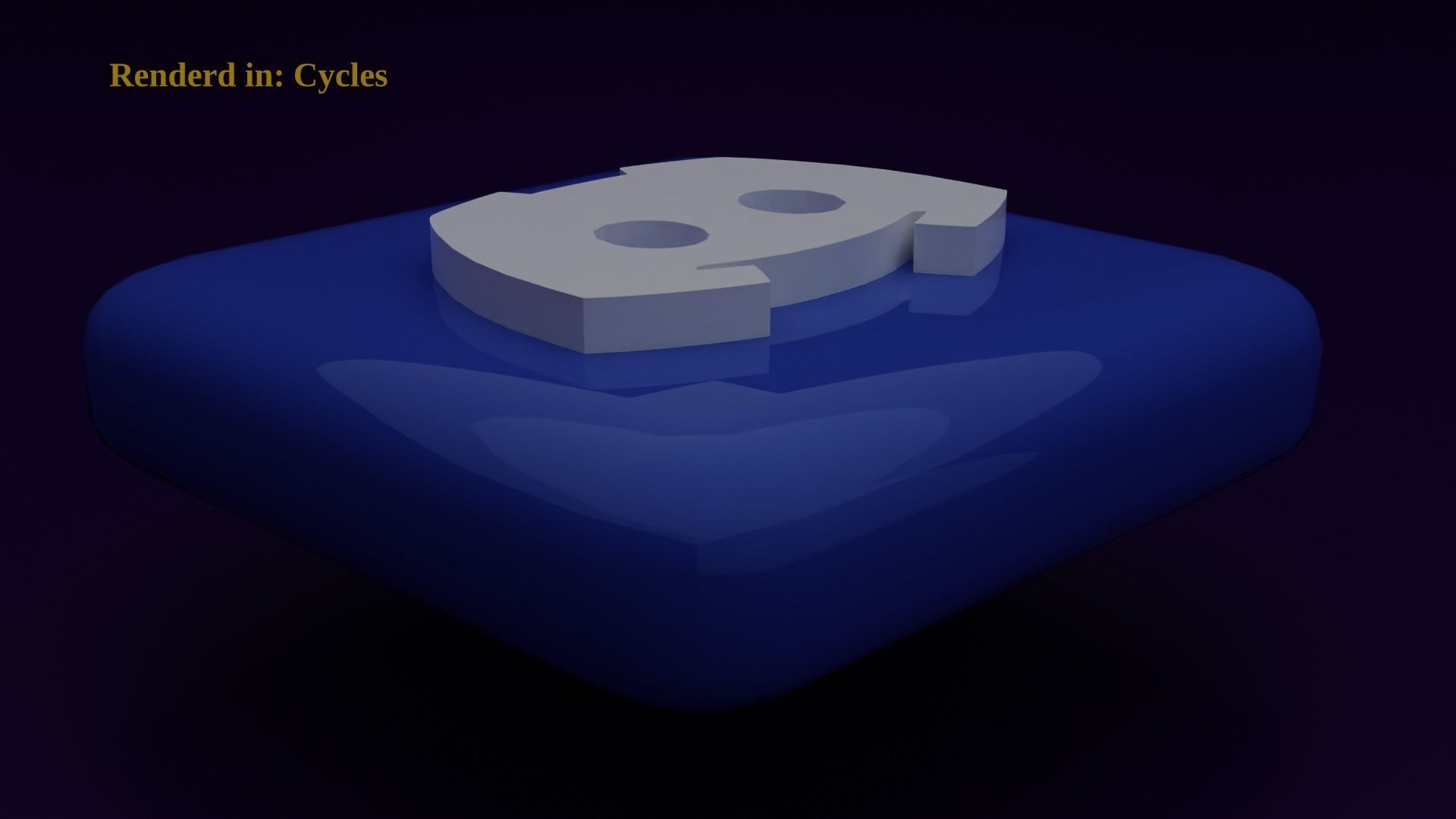 Discord Icon Emoji  Low-poly 3D model_2