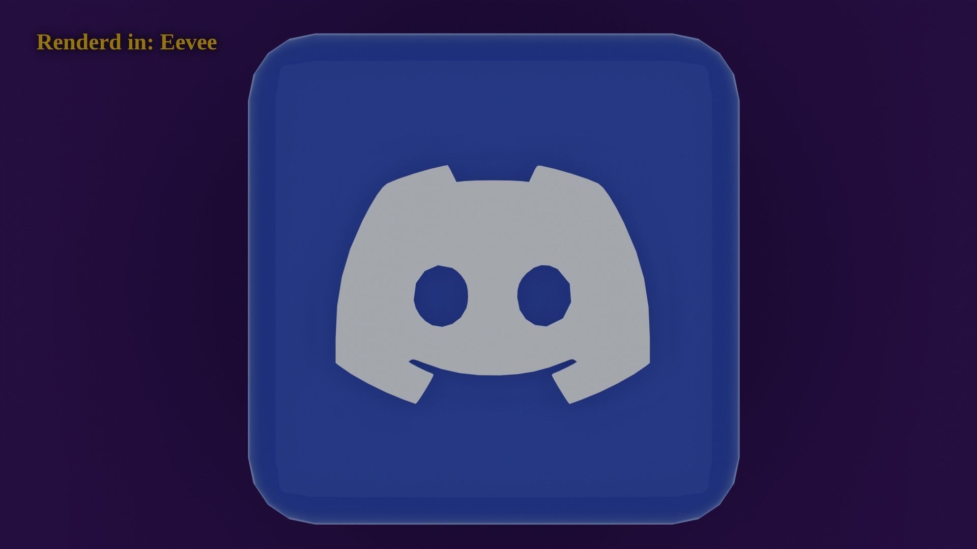 Discord Icon Emoji  Low-poly 3D model_6