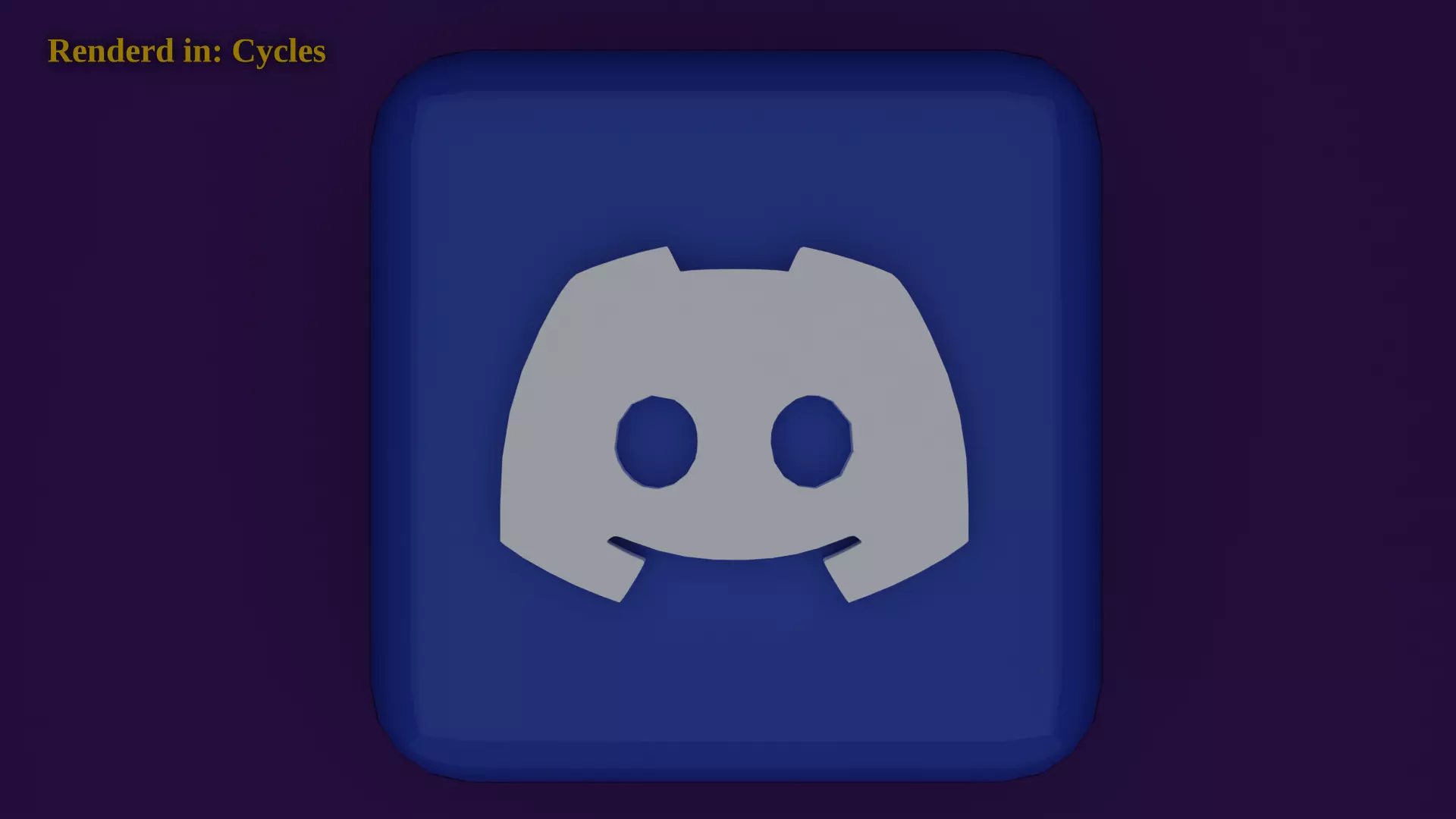 Discord Icon Emoji  Low-poly 3D model_0