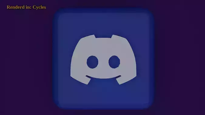 Discord Icon Emoji  Low-poly 3D model