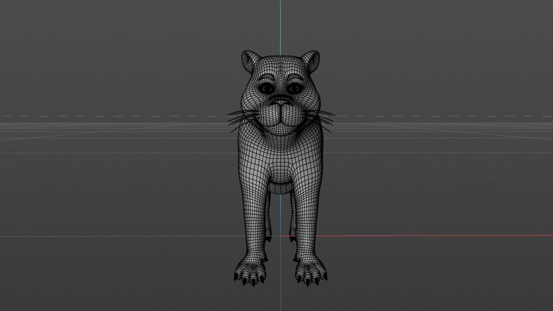 Cartoon Leopard Rigged 3D model_26
