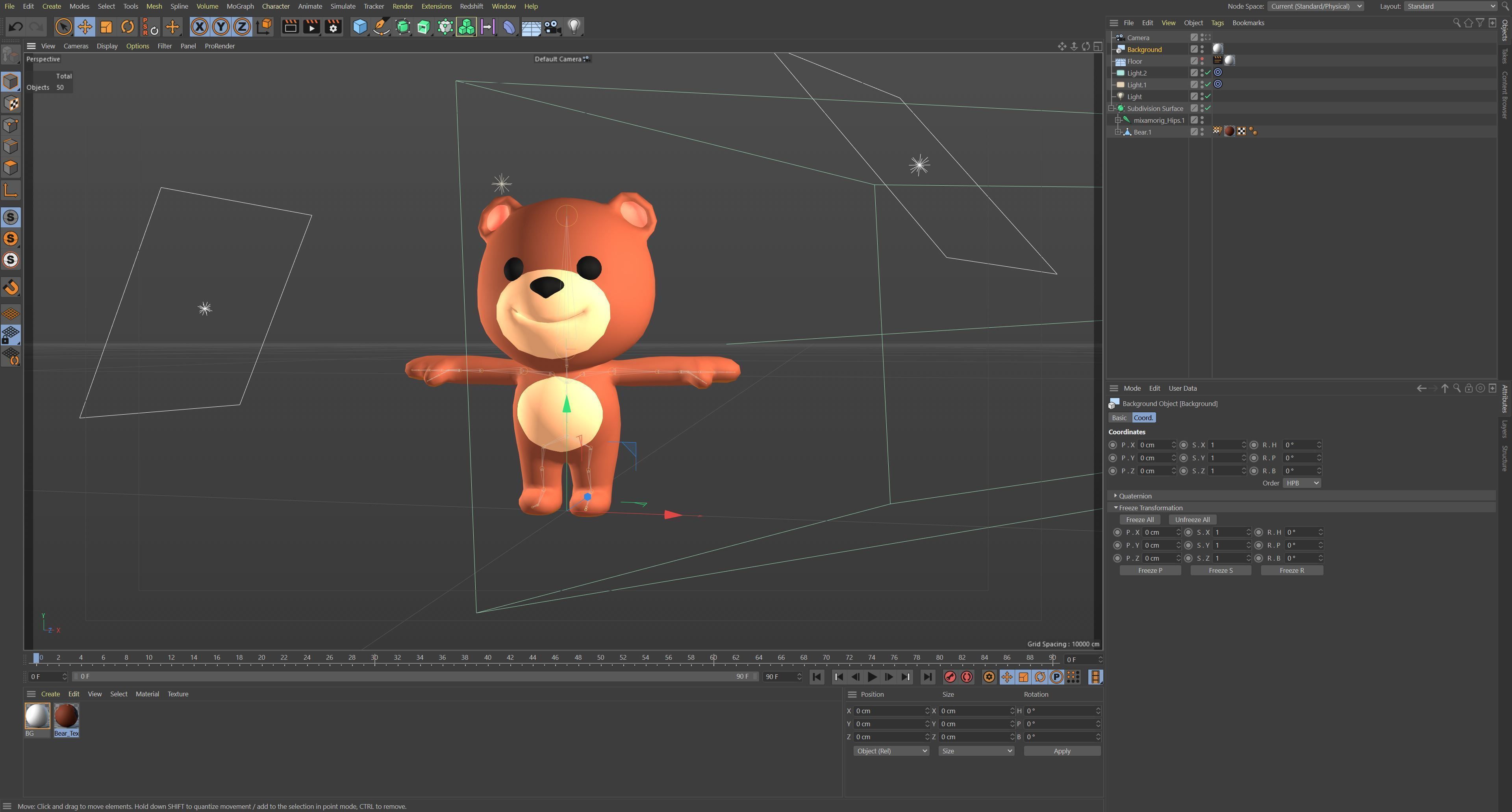 Cartoon Bear Low-poly 3D model_18