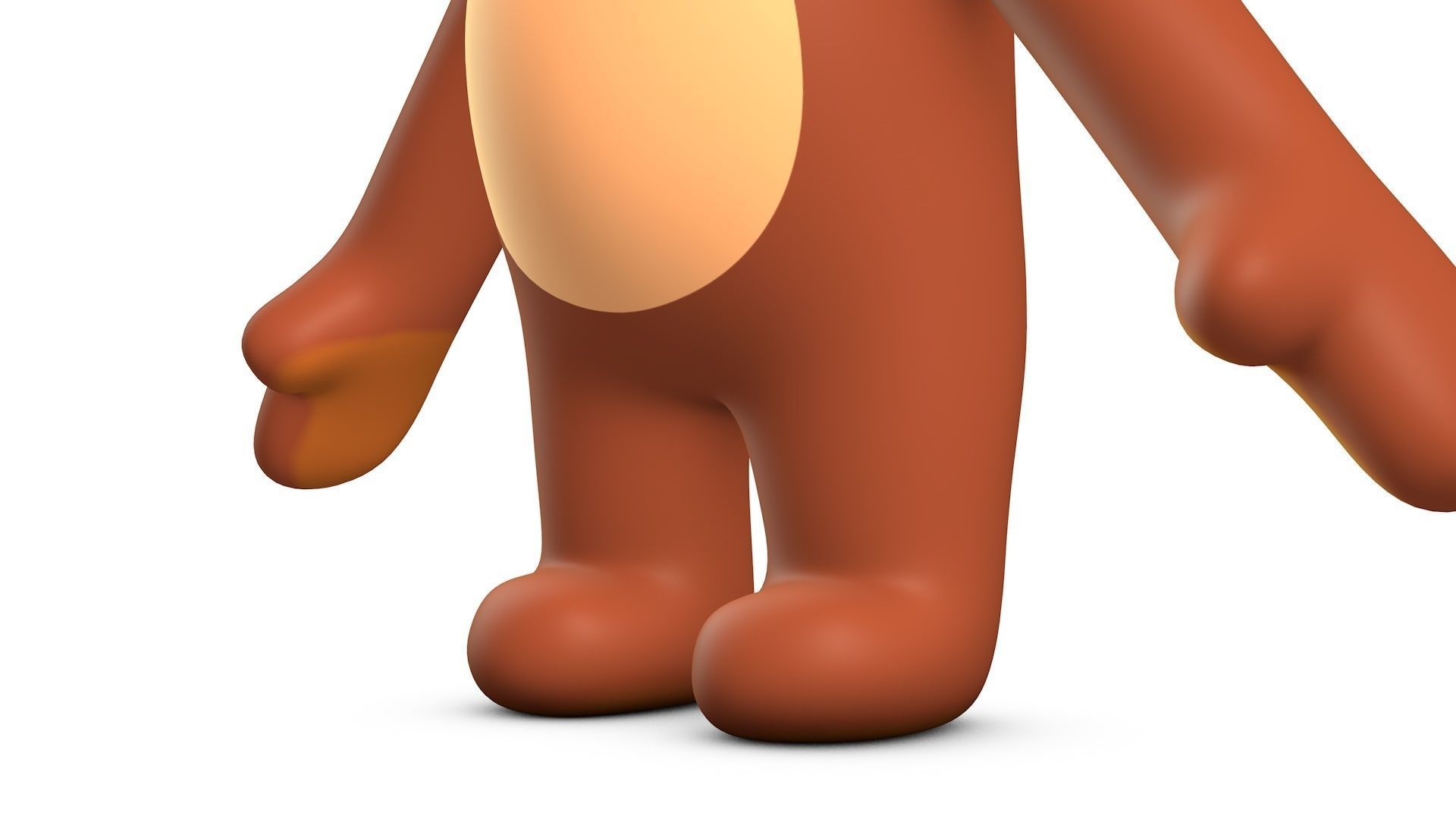 Cartoon Bear Low-poly 3D model_7