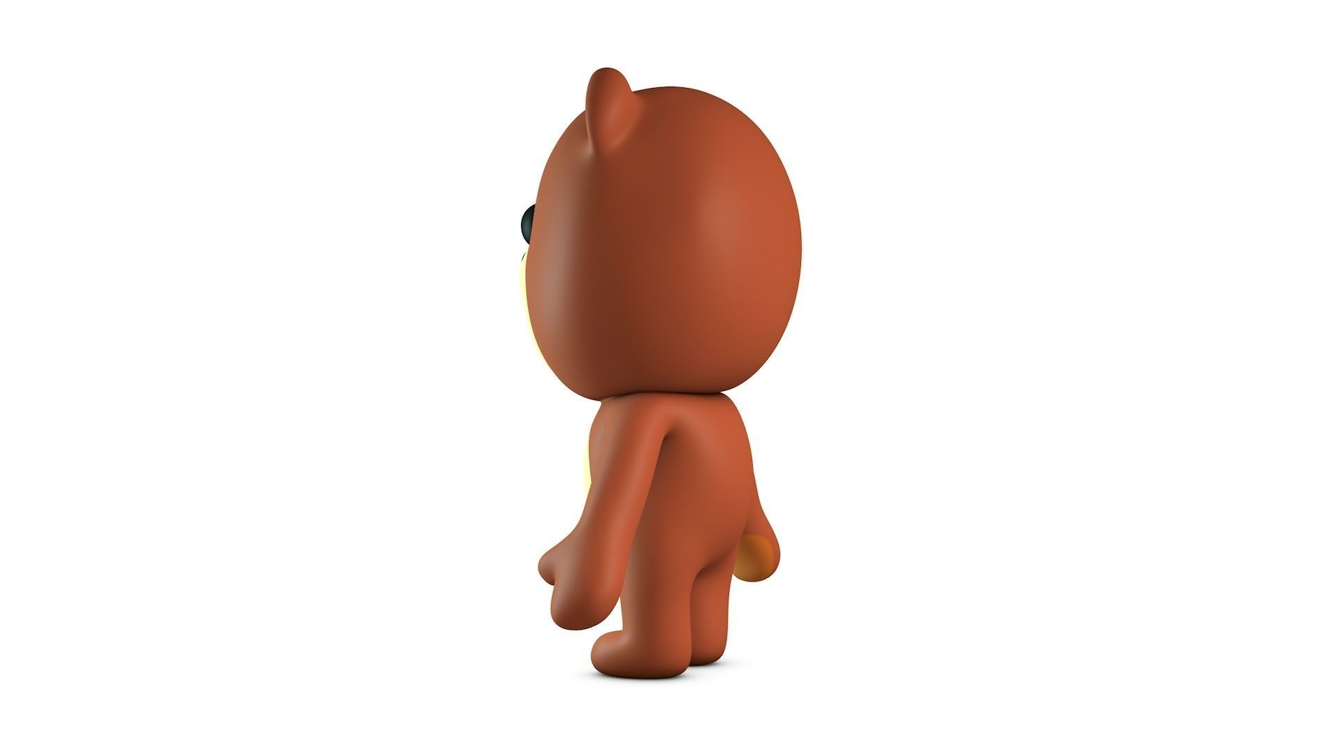 Cartoon Bear Low-poly 3D model_5