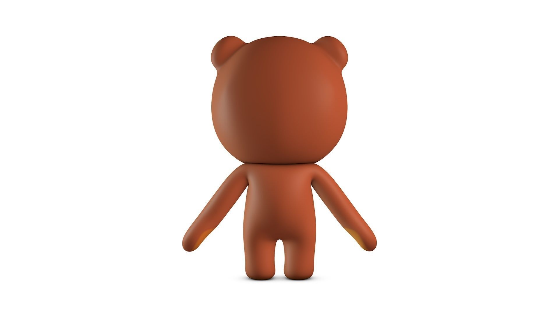Cartoon Bear Low-poly 3D model_4