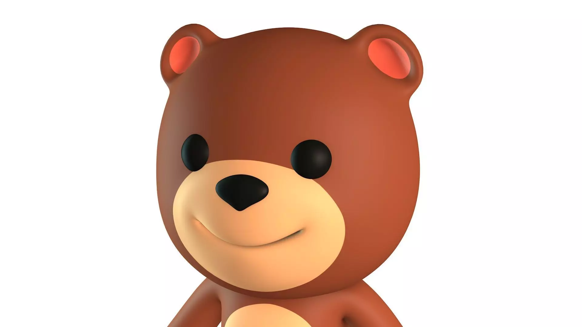 Cartoon Bear Low-poly 3D model_0