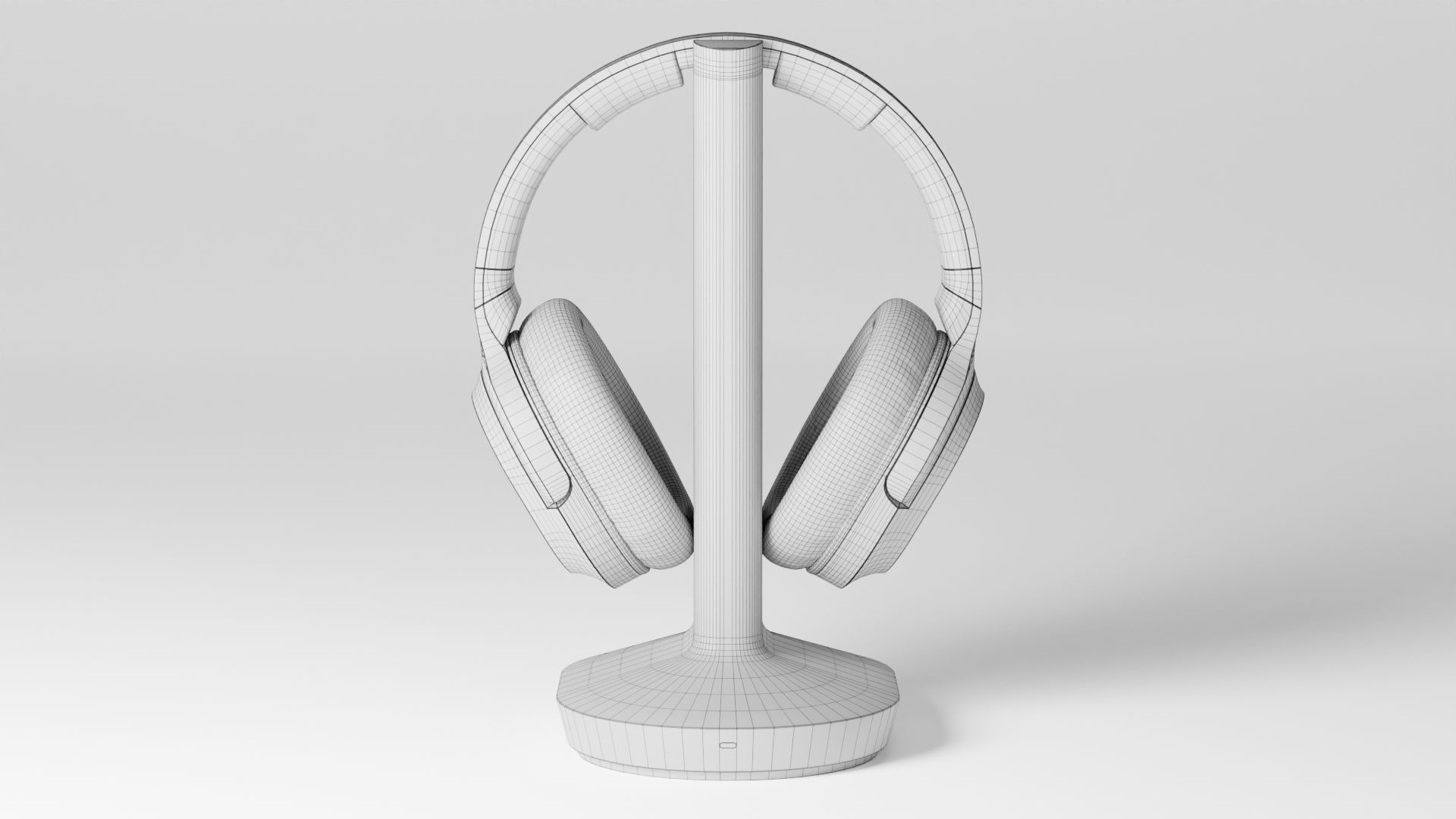 Headphone charging dock 3D model_6