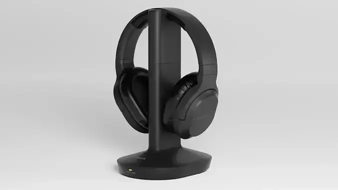 Headphone charging dock 3D model