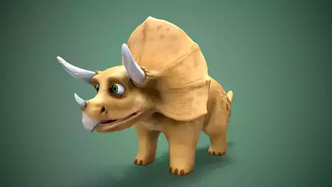 cartoon tricceratops