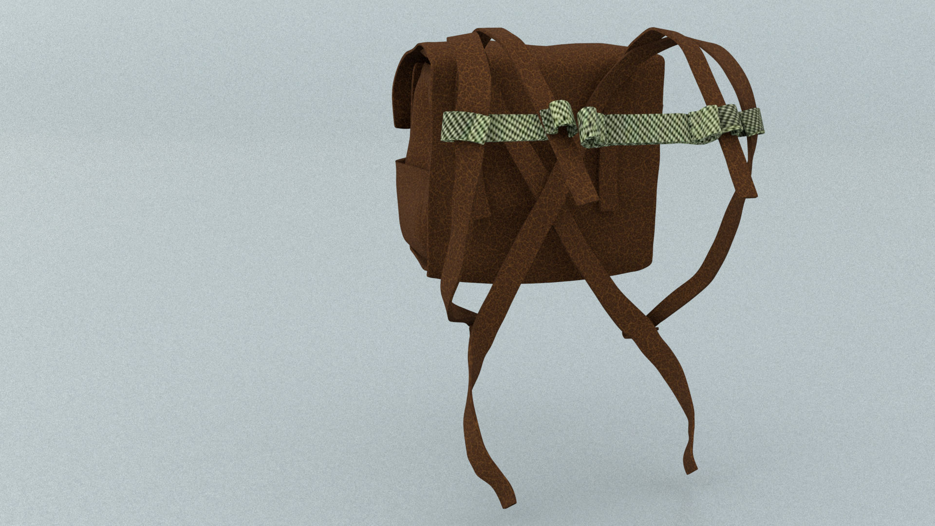 laos Game Military backpack Low-poly 3D model_4