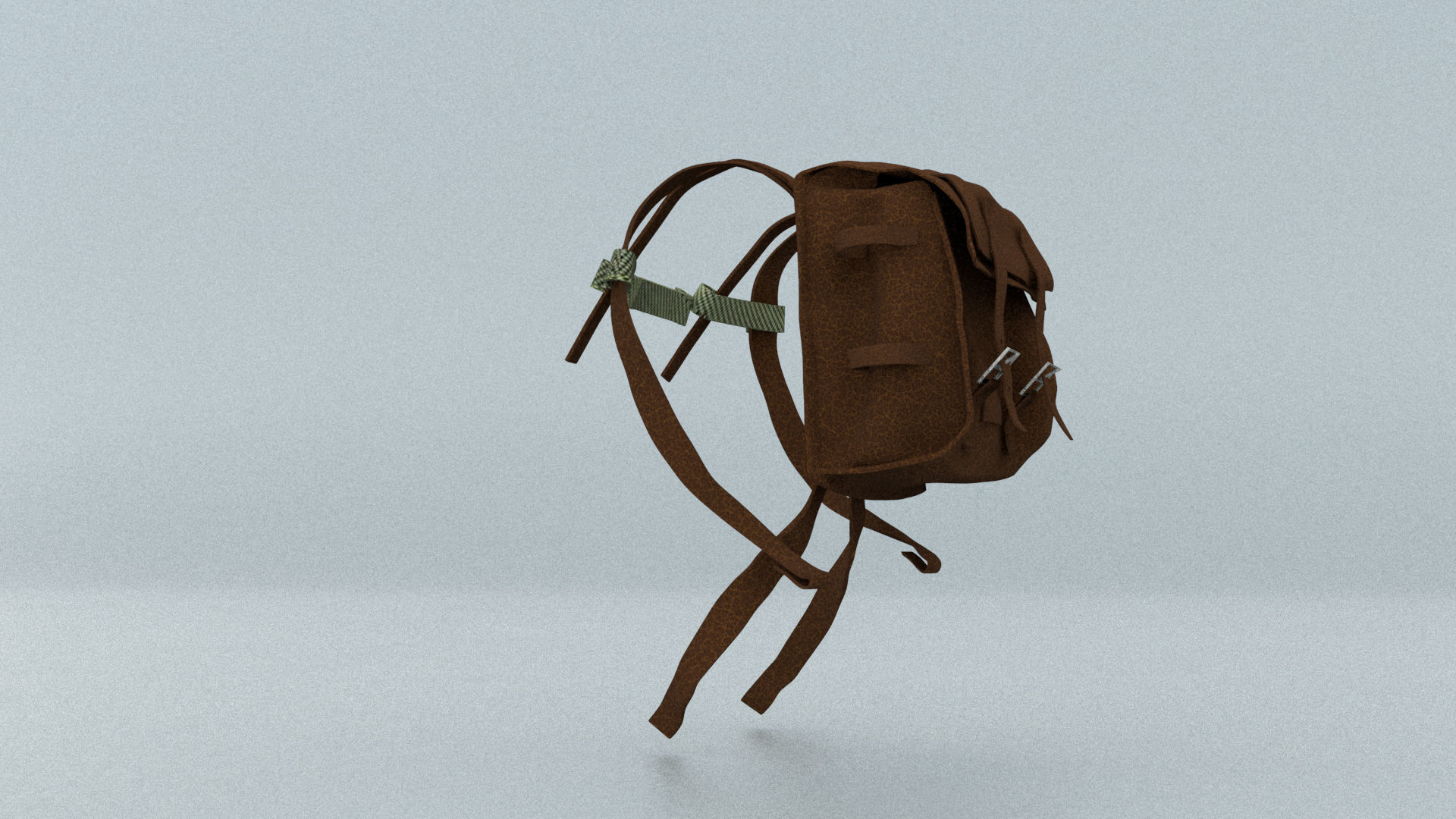 laos Game Military backpack Low-poly 3D model_2