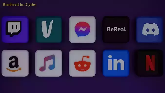 10 Social medias Icons Pack