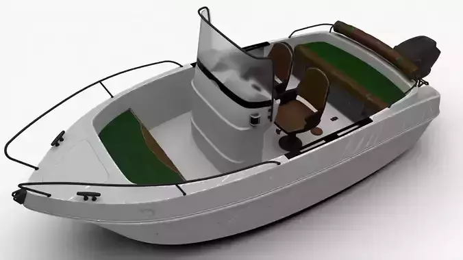 4K Motor Boat Salyut 430 Arnold Material