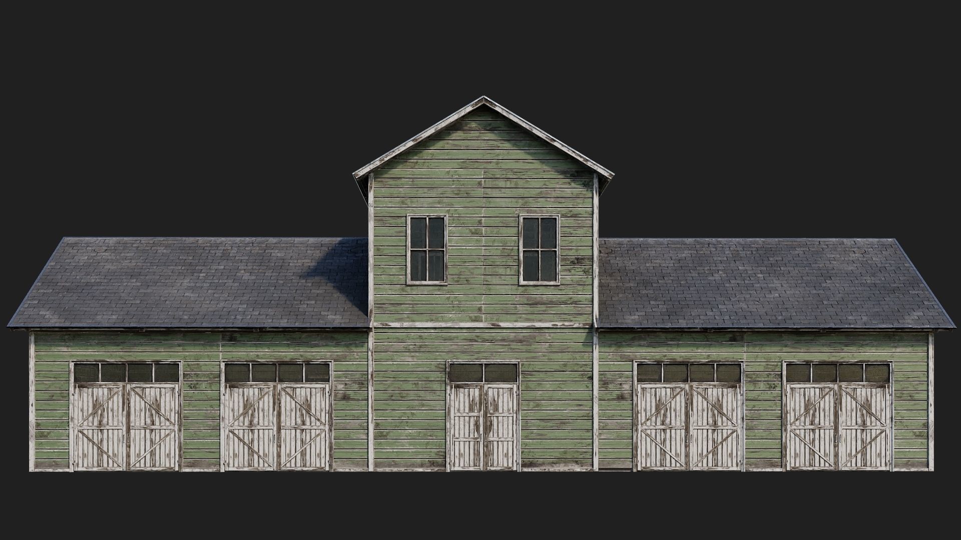 77-78-79-80 - Farm Buildings 4K PBR GameReady Low-poly 3D model_29