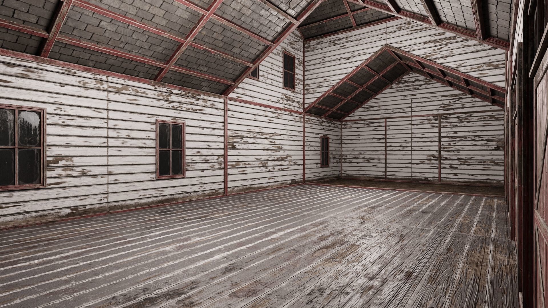 77-78-79-80 - Farm Buildings 4K PBR GameReady Low-poly 3D model_5