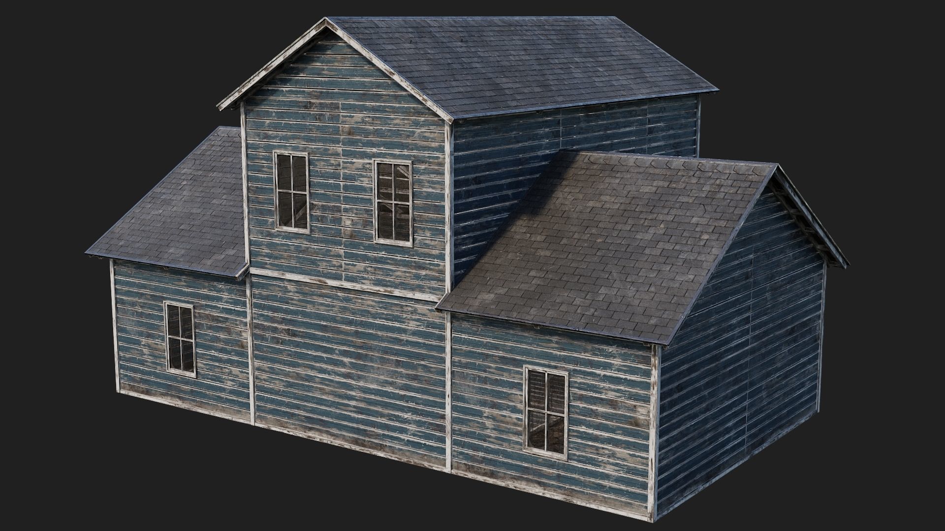 77-78-79-80 - Farm Buildings 4K PBR GameReady Low-poly 3D model_33