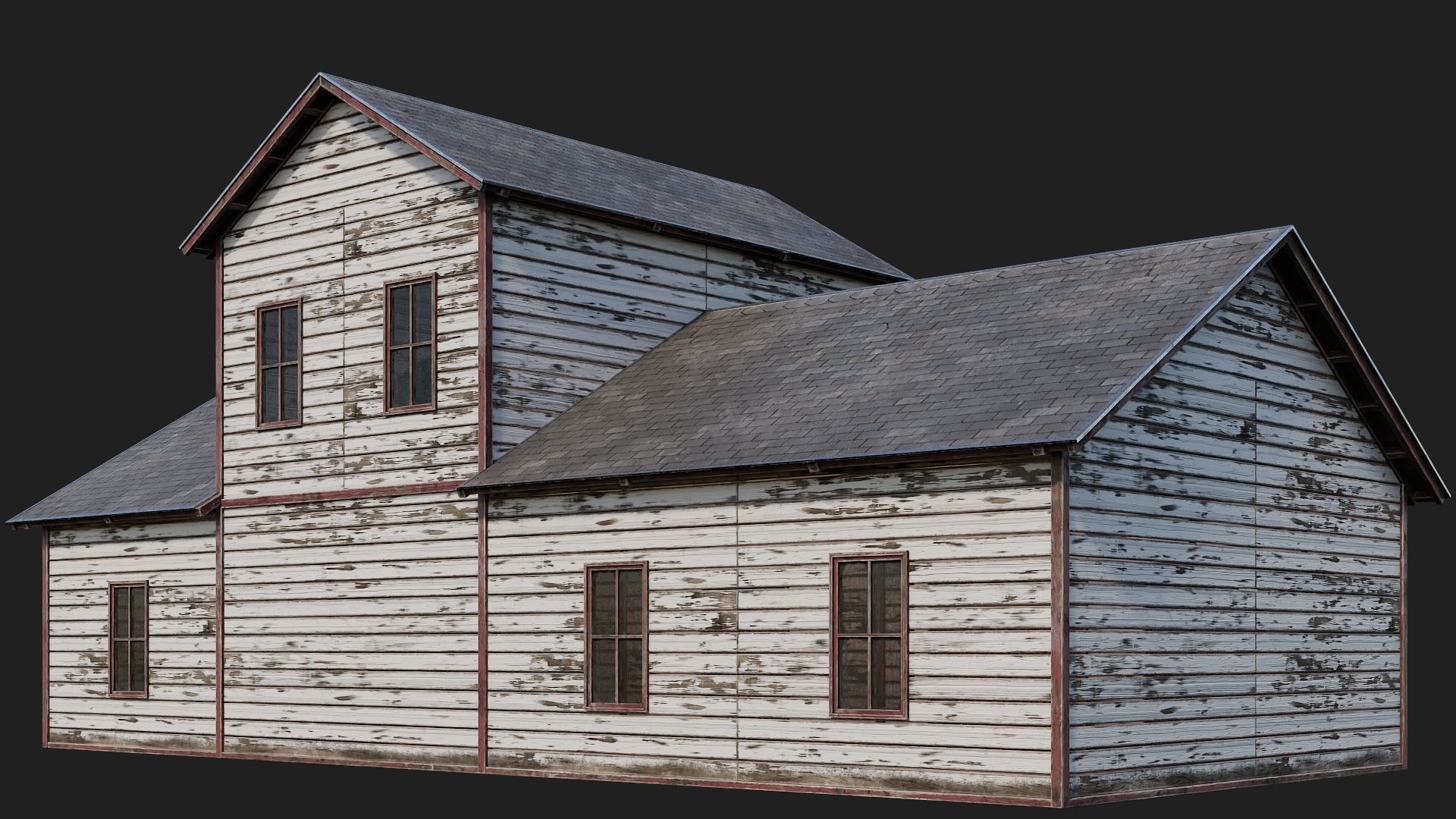 77-78-79-80 - Farm Buildings 4K PBR GameReady Low-poly 3D model_13