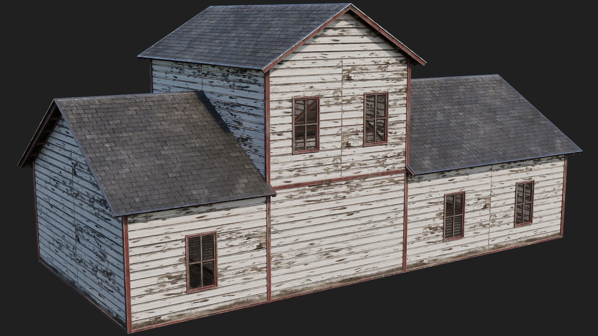 77-78-79-80 - Farm Buildings 4K PBR GameReady Low-poly 3D model_16
