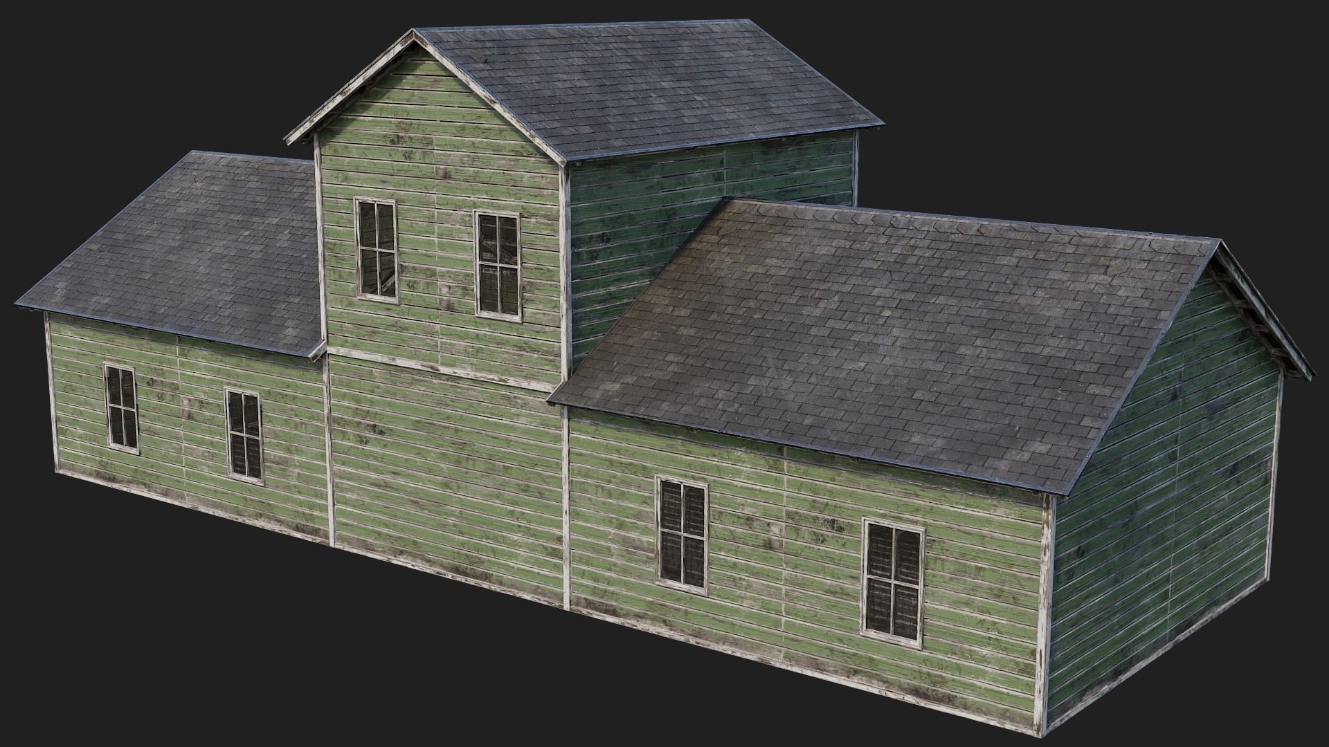 77-78-79-80 - Farm Buildings 4K PBR GameReady Low-poly 3D model_25