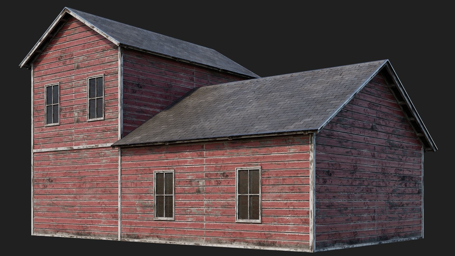 77-78-79-80 - Farm Buildings 4K PBR GameReady Low-poly 3D model_20
