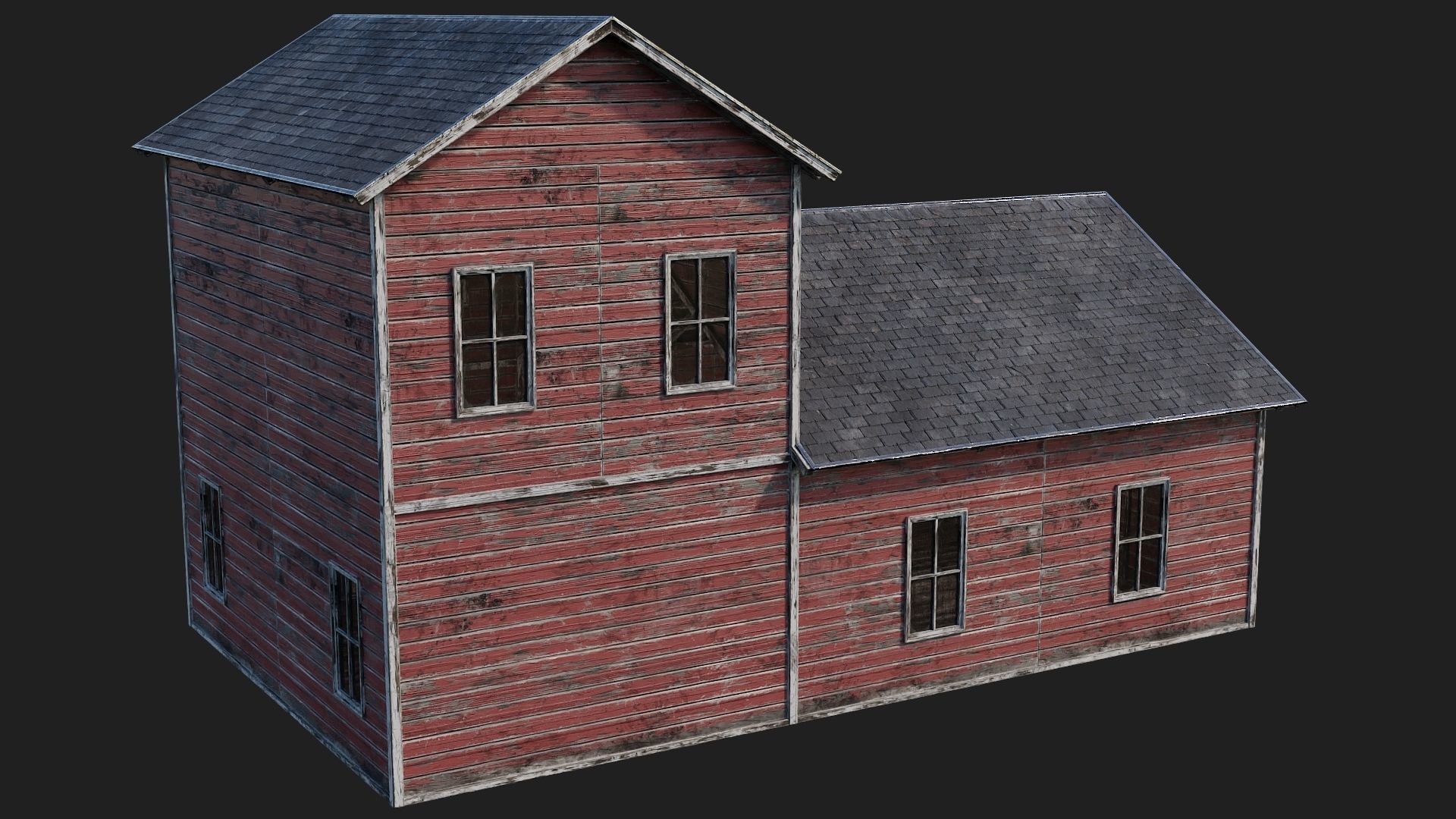 77-78-79-80 - Farm Buildings 4K PBR GameReady Low-poly 3D model_24