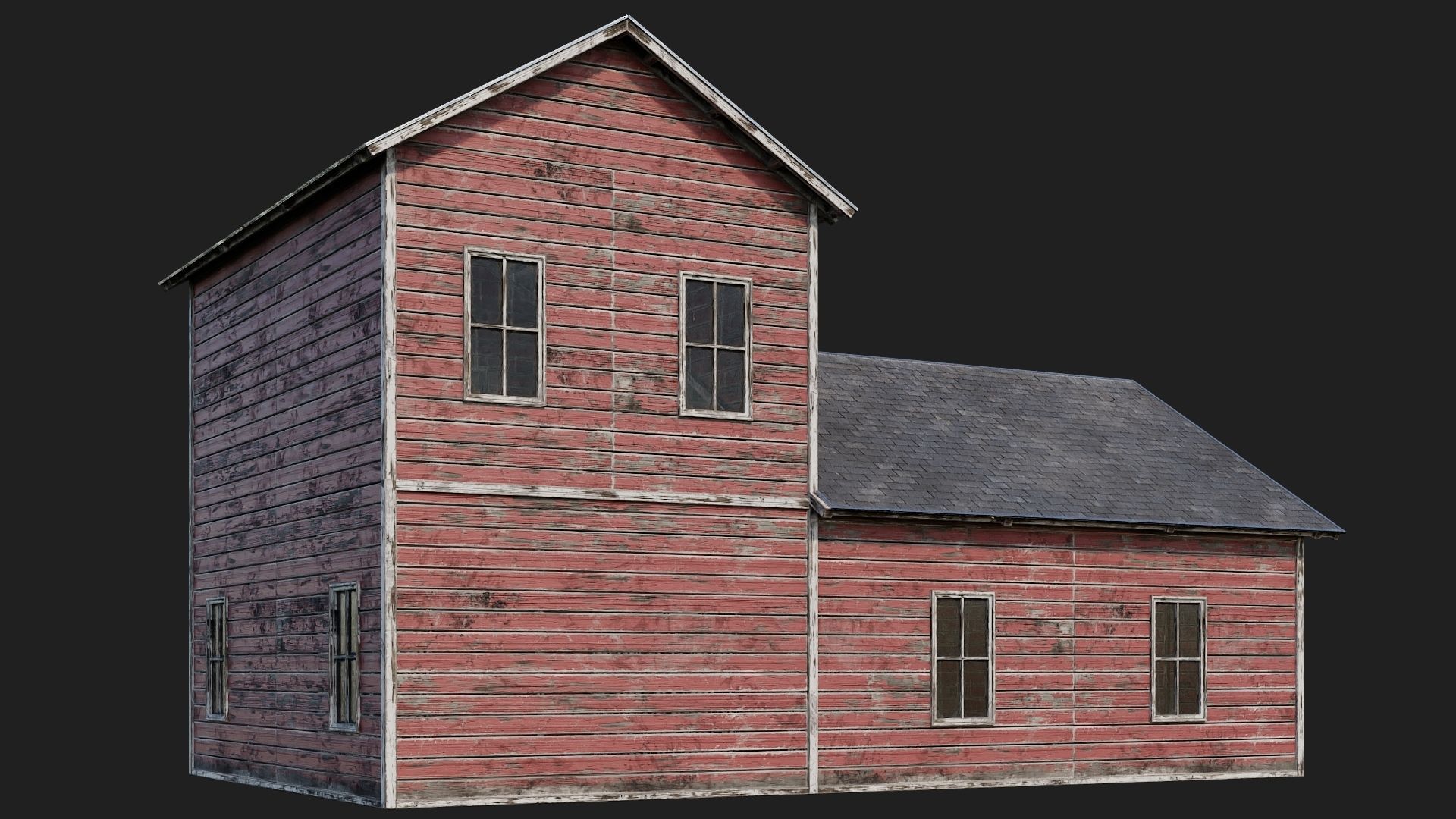 77-78-79-80 - Farm Buildings 4K PBR GameReady Low-poly 3D model_19