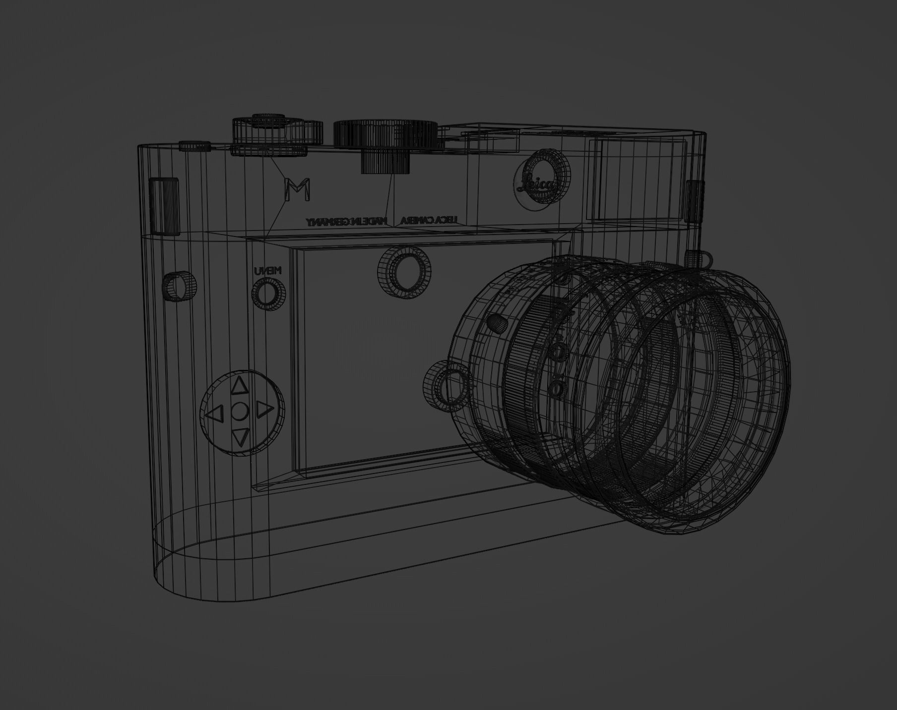 Leica M-10 variation Low-poly 3D model_5