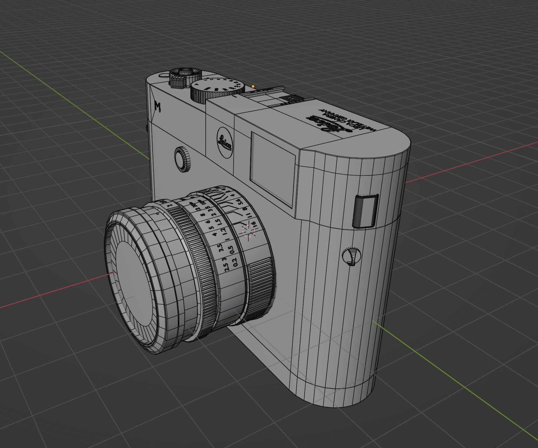 Leica M-10 variation Low-poly 3D model_8