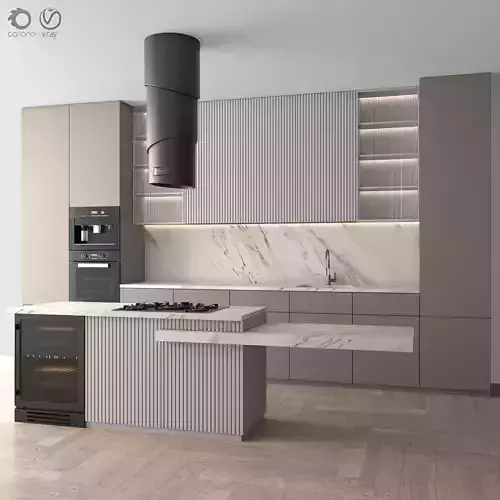 Kitchen Modern 77 - with Island