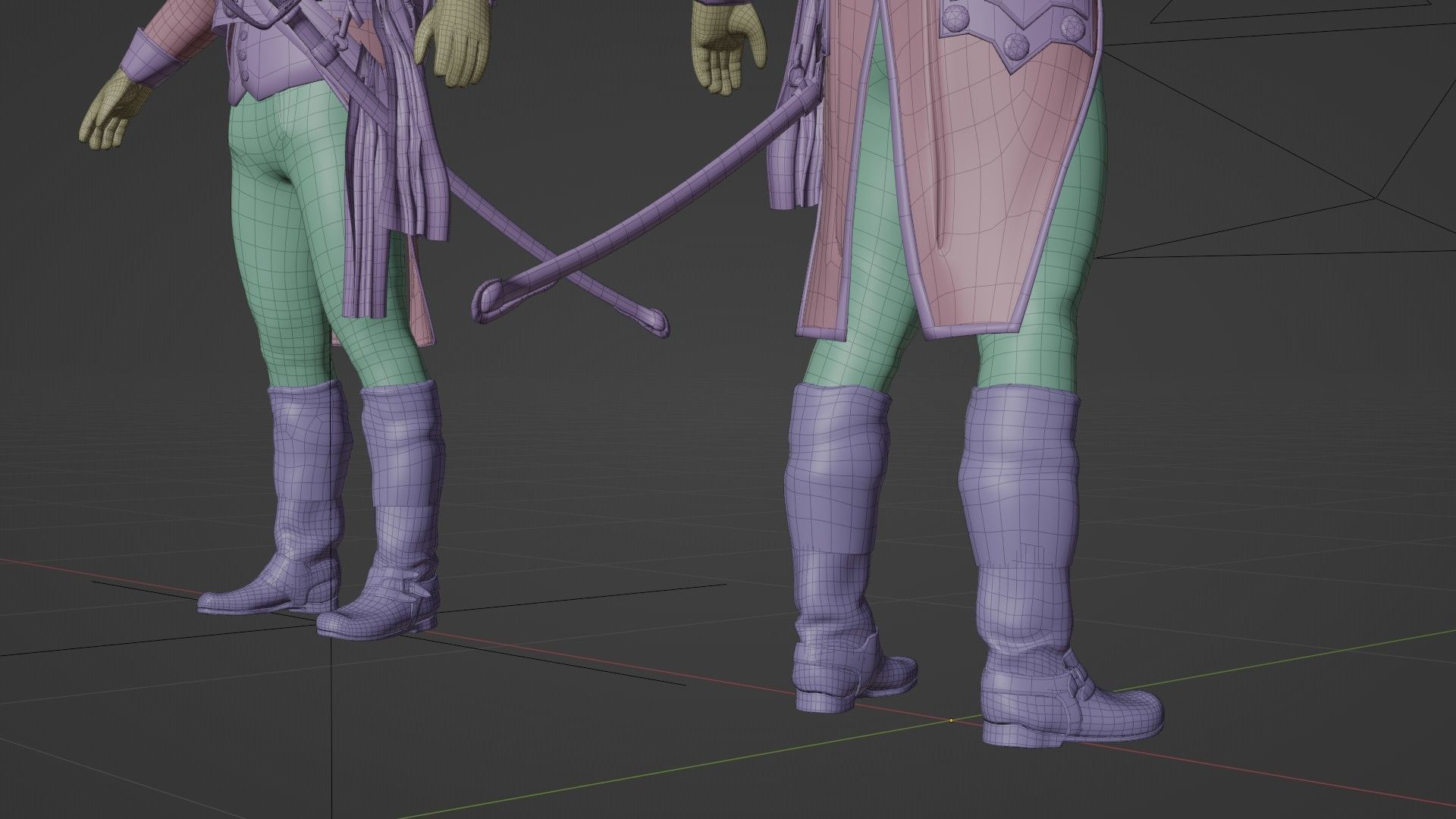 Soldier Napoleon General Rigged Low-poly 3D model_25