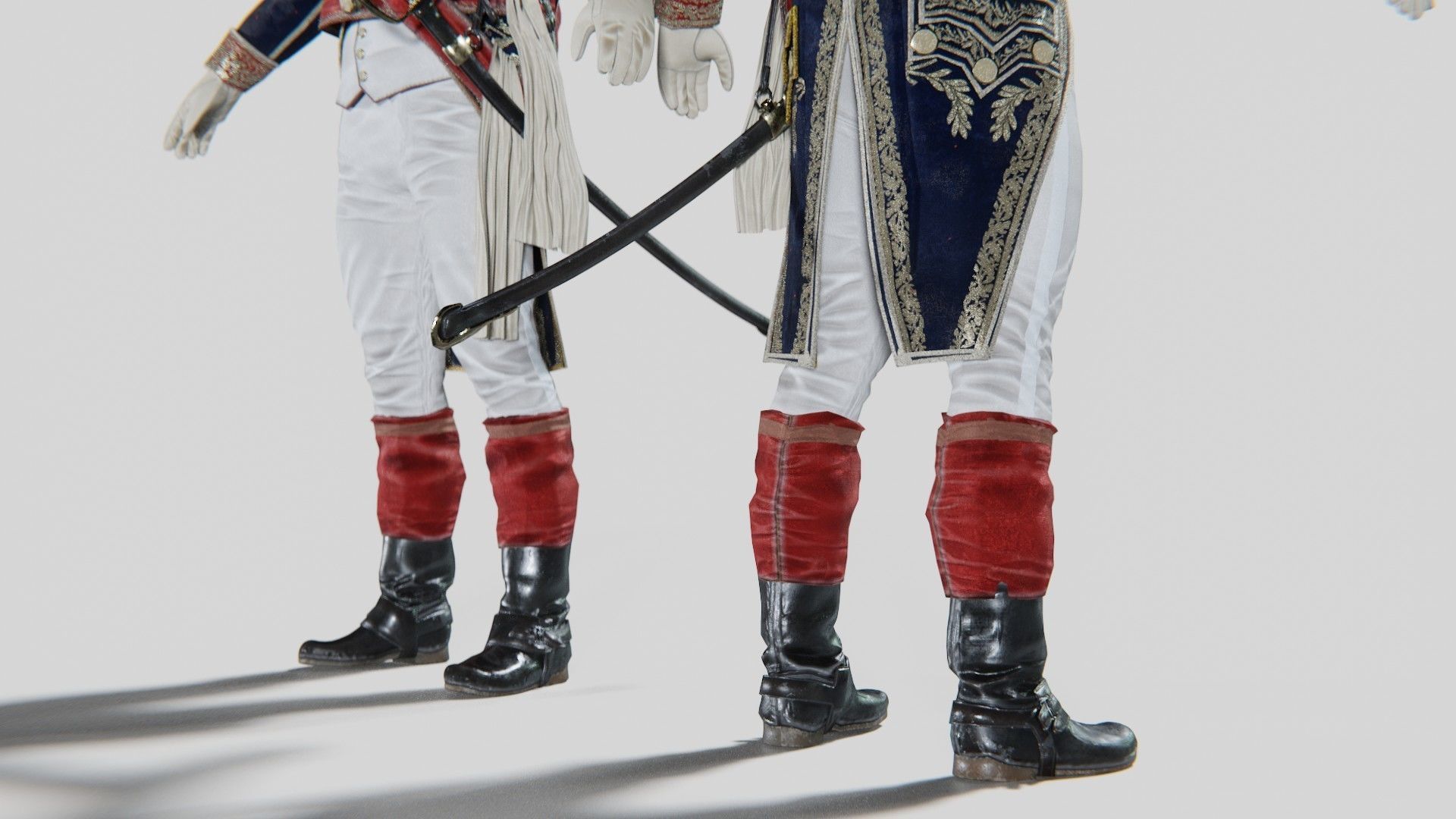 Soldier Napoleon General Rigged Low-poly 3D model_9