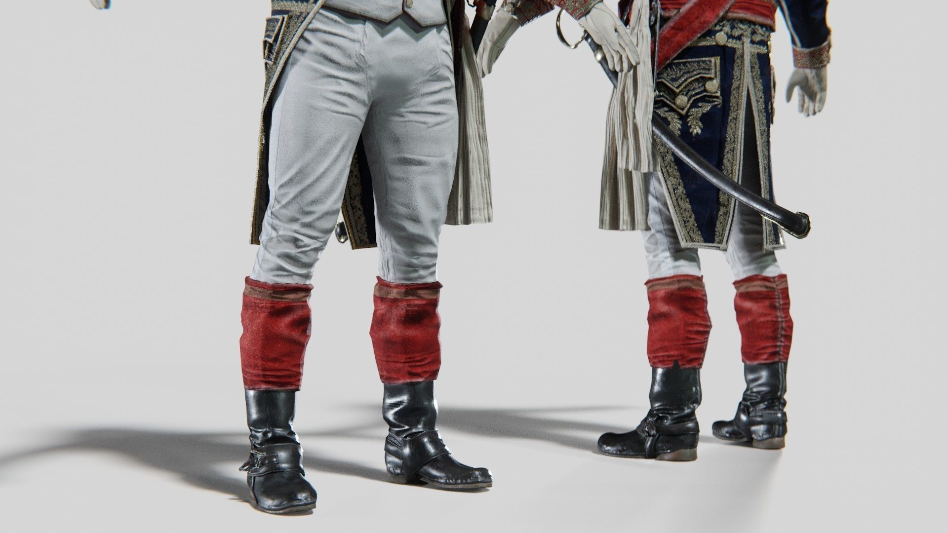 Soldier Napoleon General Rigged Low-poly 3D model_10