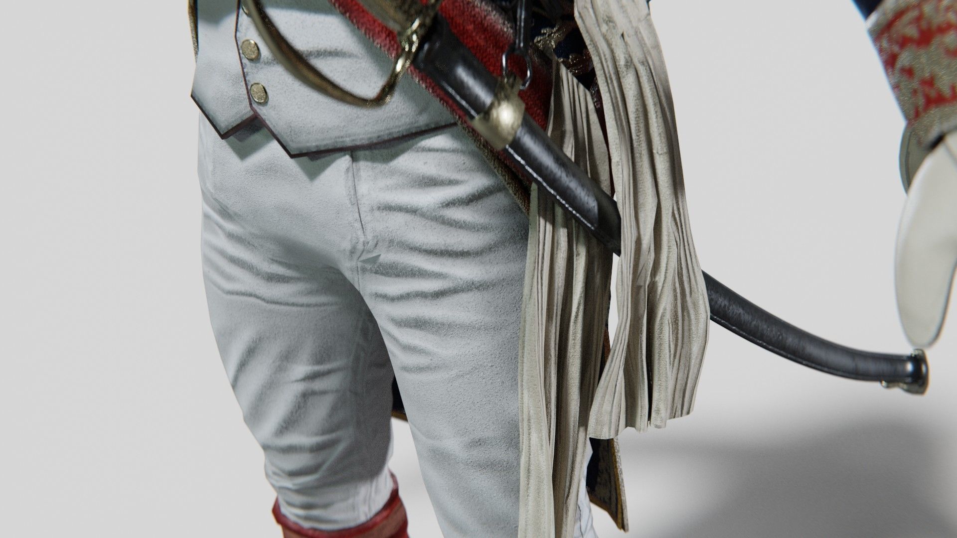 Soldier Napoleon General Rigged Low-poly 3D model_11