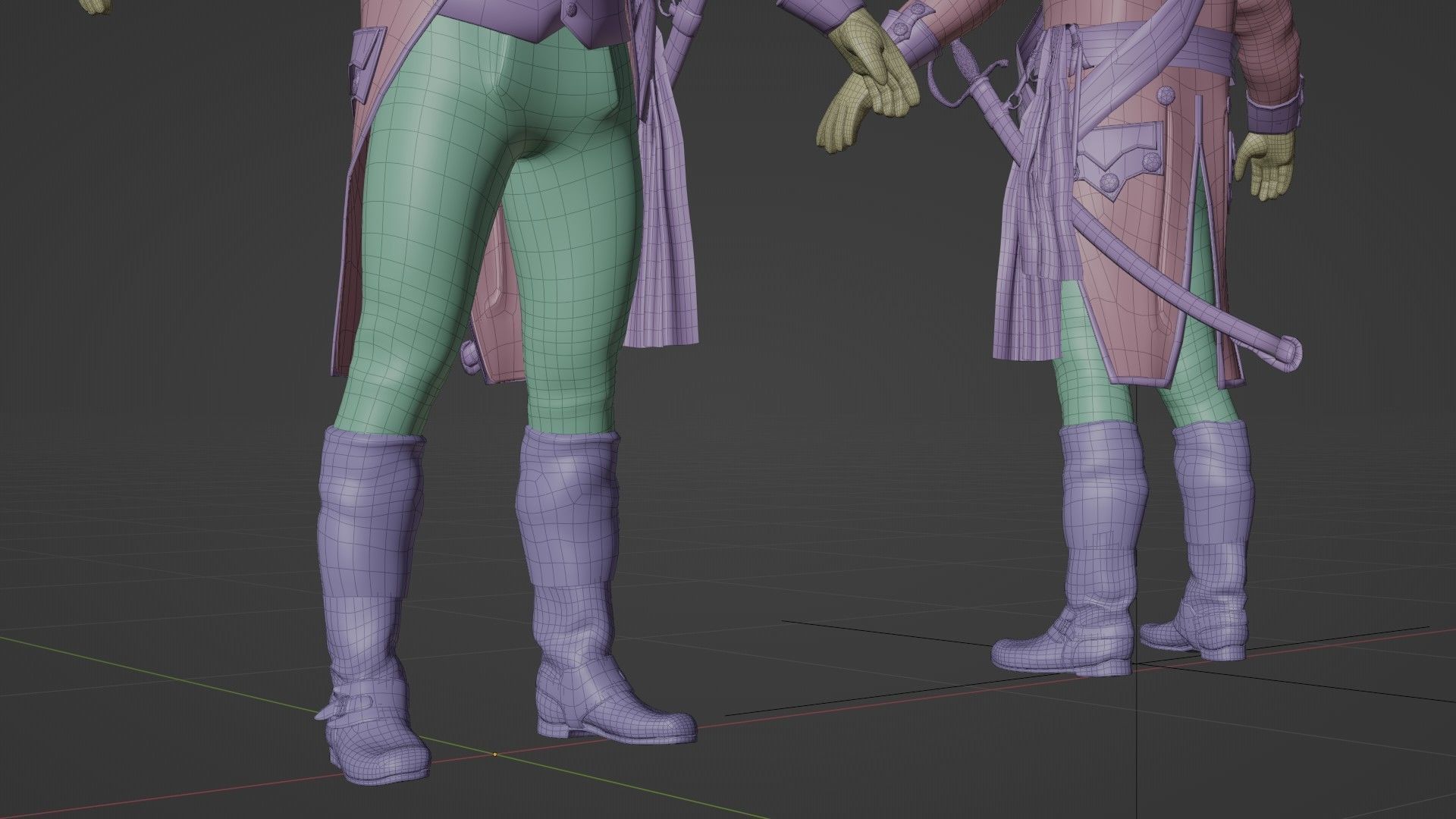 Soldier Napoleon General Rigged Low-poly 3D model_26