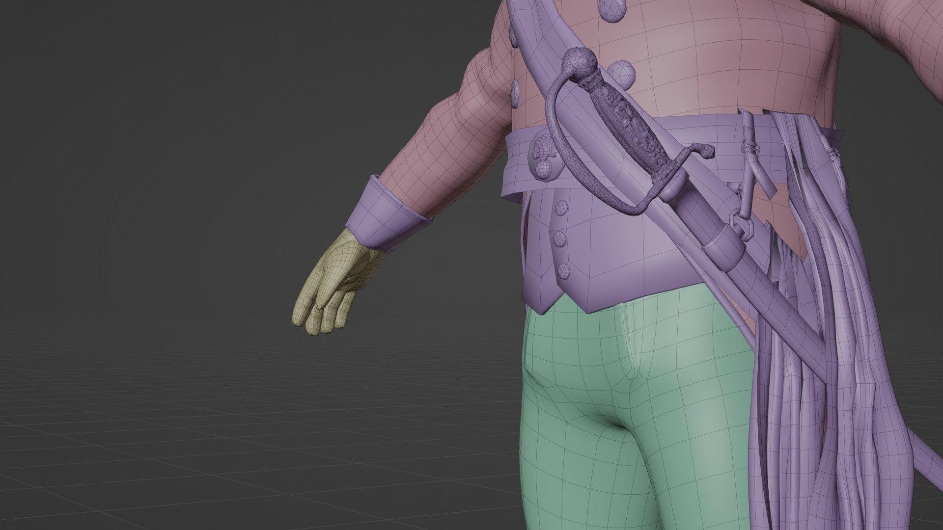 Soldier Napoleon General Rigged Low-poly 3D model_29