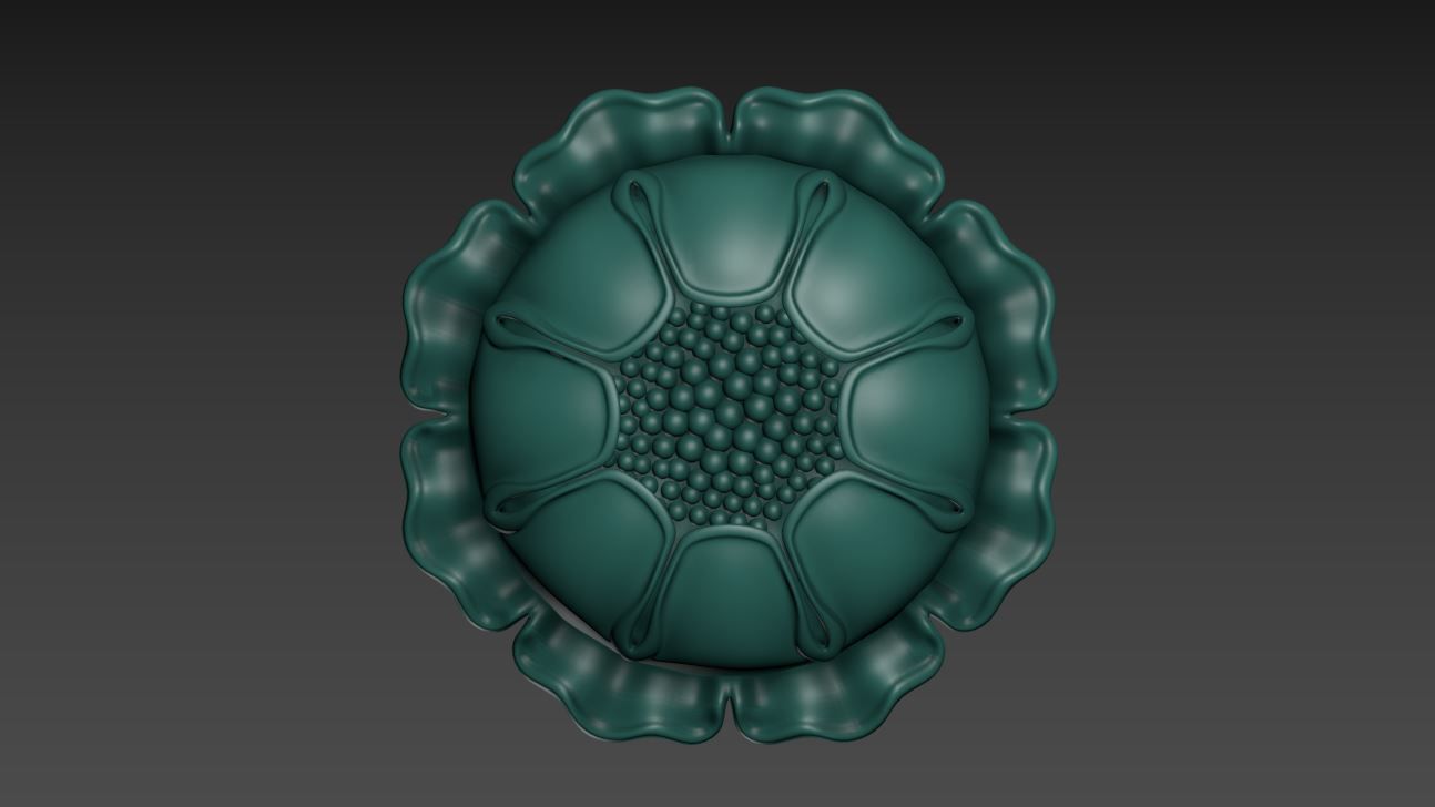 Victorian Gothic Flower Designs 3D print model_16