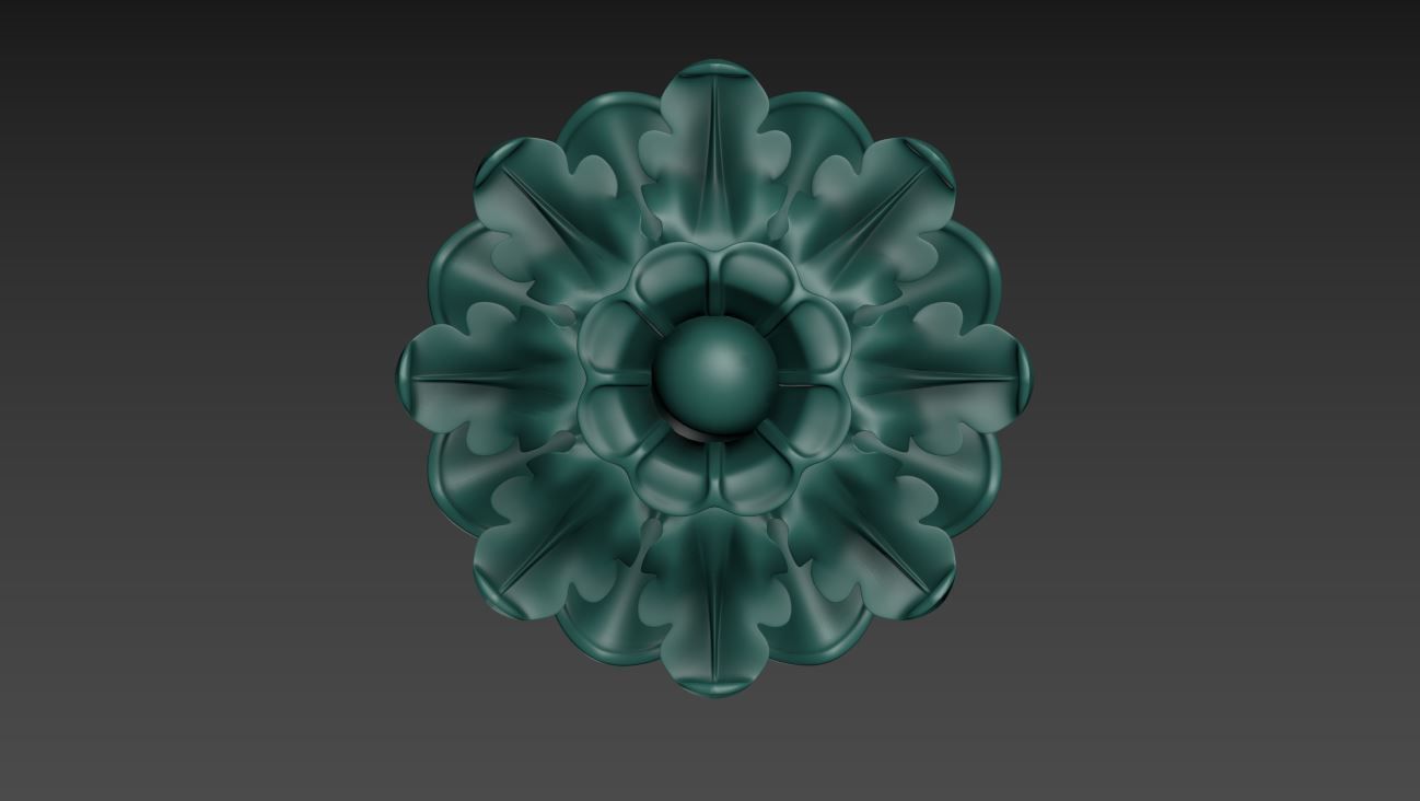 Victorian Gothic Flower Designs 3D print model_19