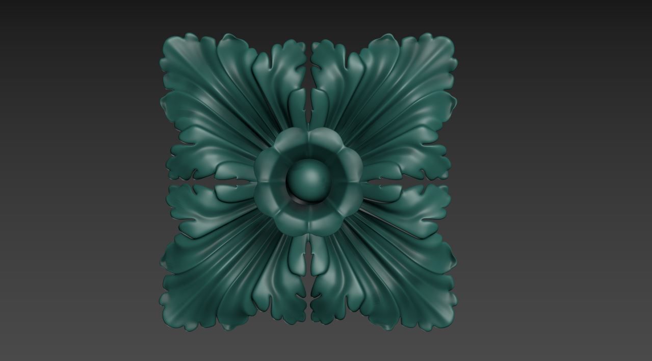 Victorian Gothic Flower Designs 3D print model_17