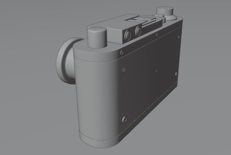 Camera old fashion 3D model_5