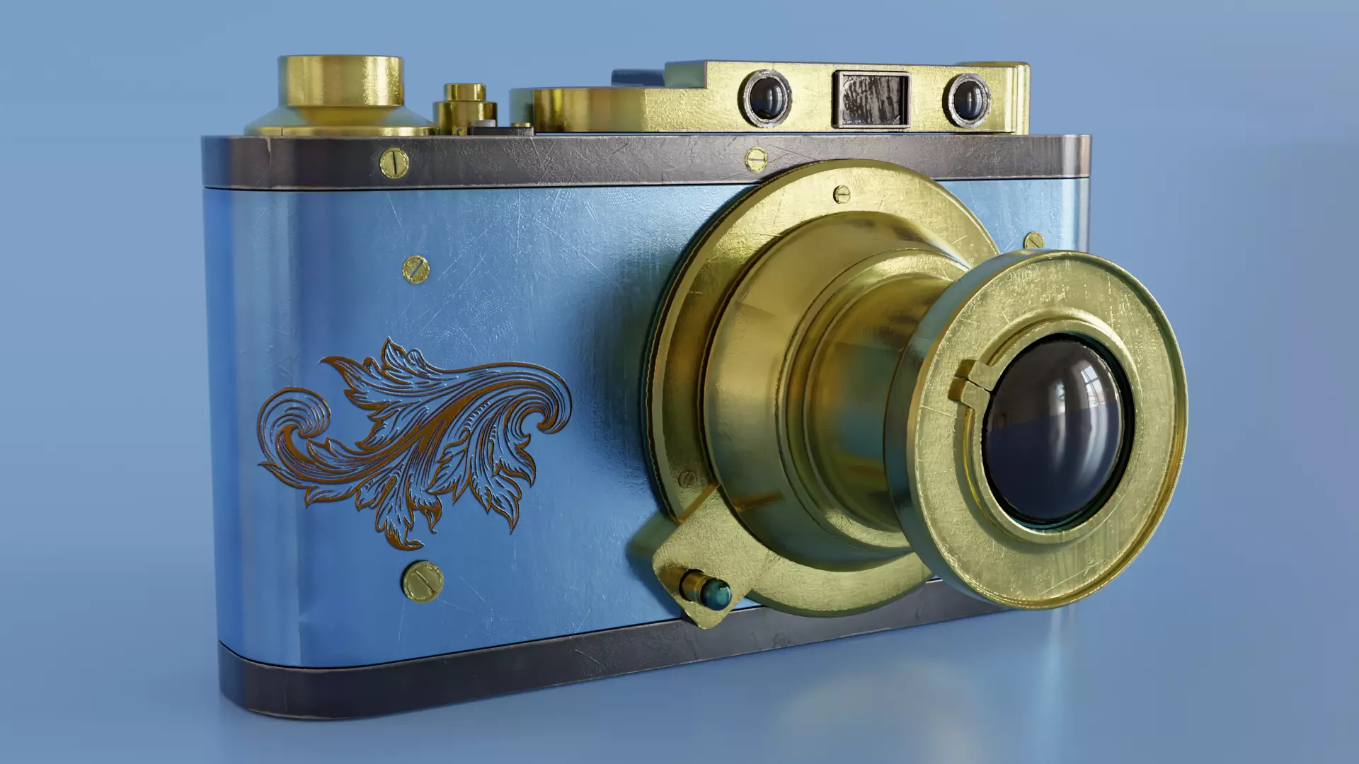 Camera old fashion 3D model_0