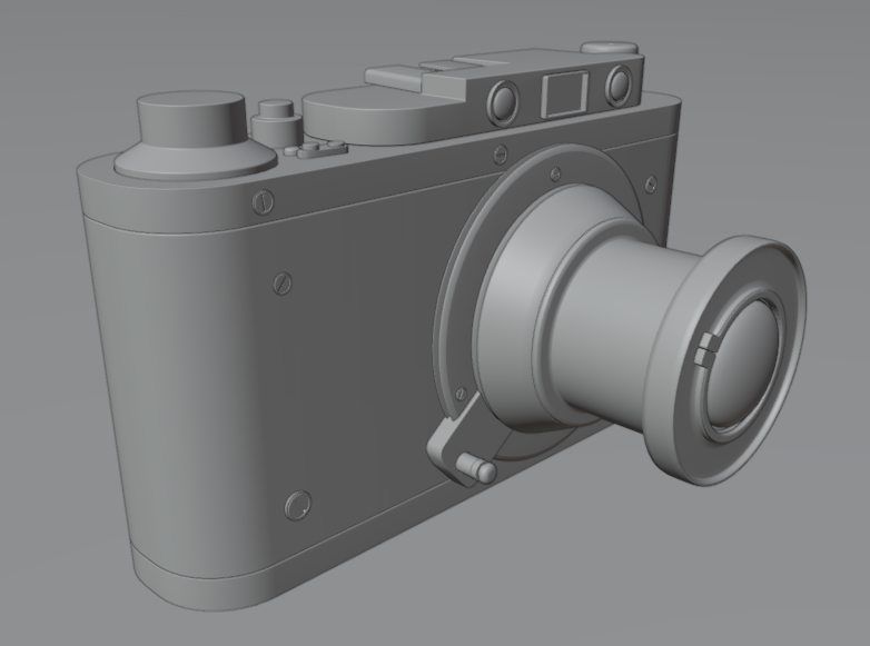 Camera old fashion 3D model_4