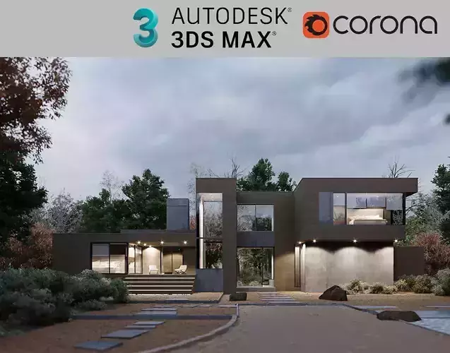 Corona - 3ds Max scene files - KETTLE HOLE HOUSE 3D model