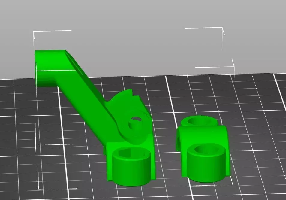 Wheelchair brake holder 3D print model