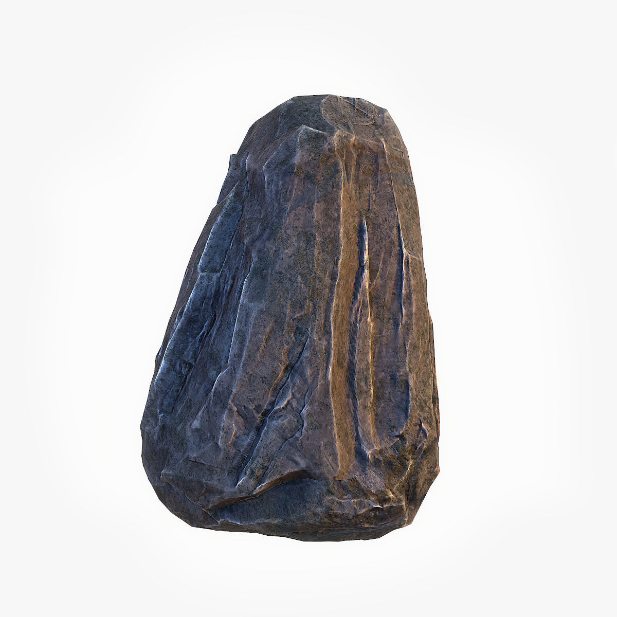 Big Stone 4 low poly Low-poly 3D model_4