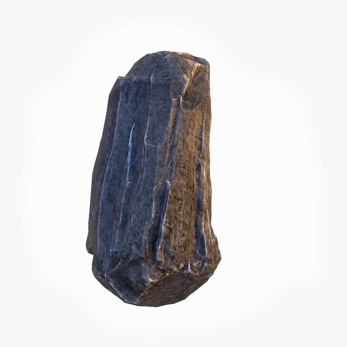 Big Stone 4 low poly Low-poly 3D model_3