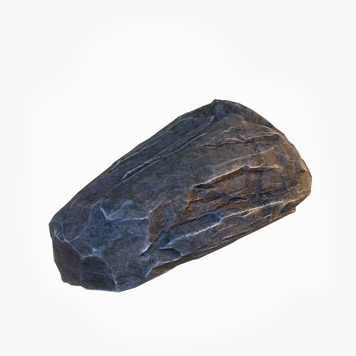 Big Stone 4 low poly Low-poly 3D model_7